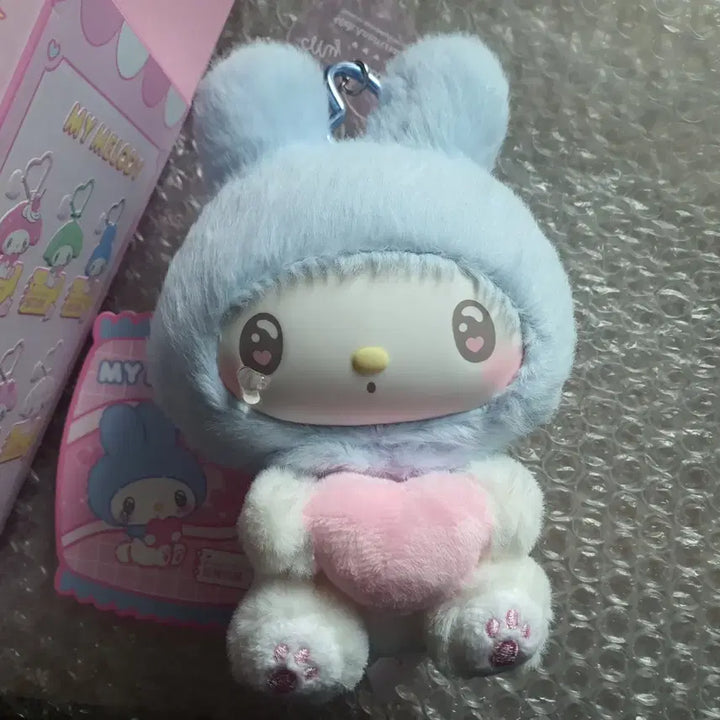 [BUNJANG] Sanrio My Melody 50th Anniversary Blueberry Milk Candy Plush Keychain / 산리오 탑토이 마이멜로디50주년 블루베리밀크캔디 인형키링 팝니다