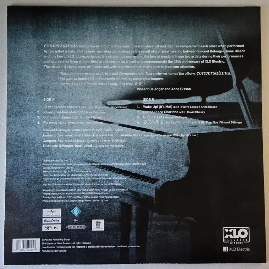 [BUNJANG] Anne Bisson &amp; Vincent Bélanger - Conversations 180g HQ-180 Vinyl LP / Anne Bisson &amp; Belanger - Conversation LP