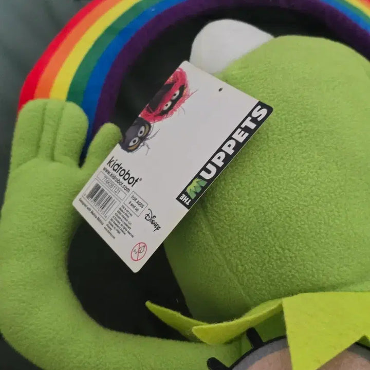 [BUNJANG] KIDROBOT Muppets Rainbow Connection Kermit Plush 33cm / 키드로봇 머펫 레인보우 커넥션 커밋 인형