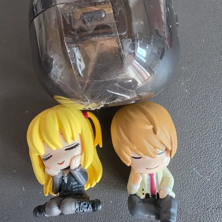 [BUNJANG] Death Note Misa Amane &amp; Light Yagami Shoulder Gacha Figure Bundle / 데스노트 미사 라이토 어깨쿵 가챠 피규어 일괄 판매