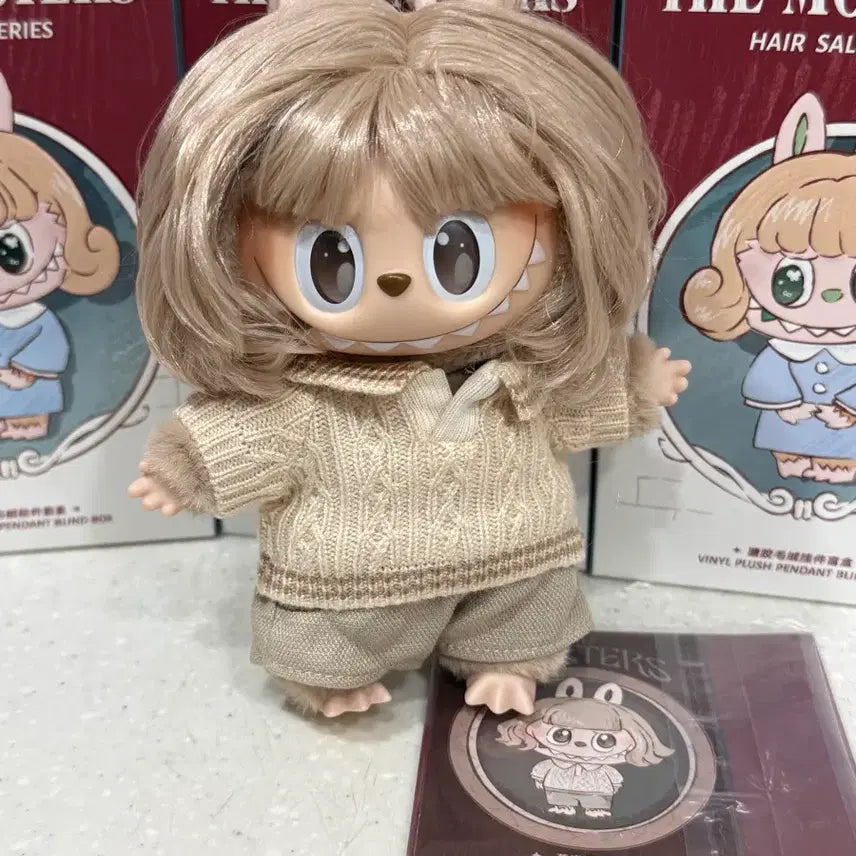 [BUNJANG] Pop Mart Labubu Hair Salon Series Warm Oat / 팝마트 라부부 헤어살롱시리즈 Warm Oat
