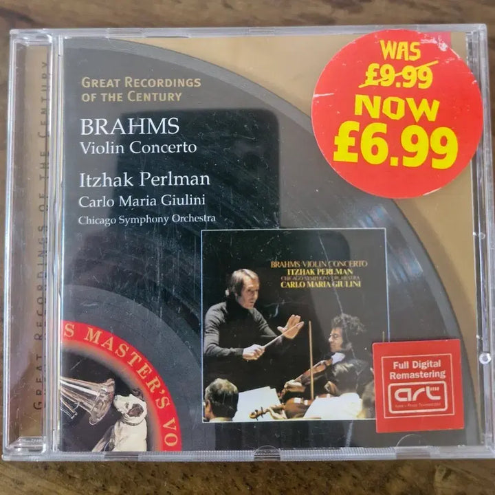 [BUNJANG] Brahms Violin Concerto (Itzhak Perlman) CD / CD 브람스 바이올린 협주곡 (이자크 펄만)