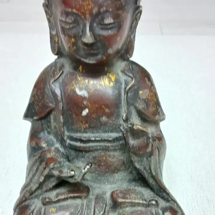 [BUNJANG] Ming Dynasty Style Bronze and Iron Medicine Buddha Statue / 명 청대양식 혼합금속약사여래좌불