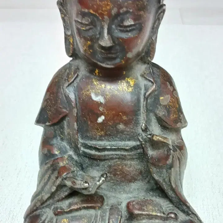 [BUNJANG] Ming Dynasty Style Bronze and Iron Medicine Buddha Statue / 명 청댕양식 혼합금속약사여래좌불