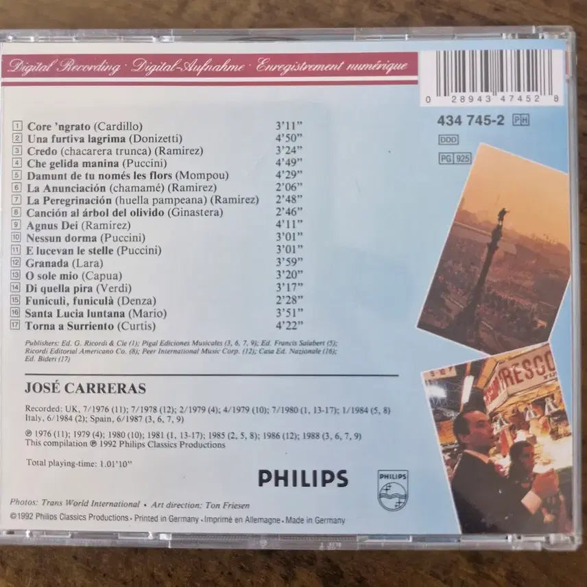 [BUNJANG] Jose Carreras My Barcelona CD / CD 호세 카레라스 My Barcelona