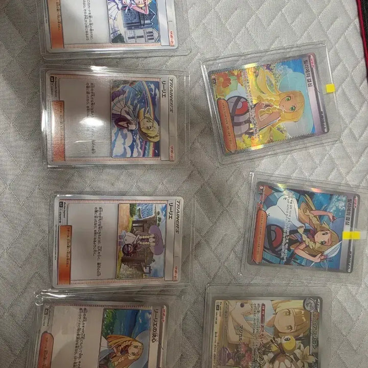 [BUNJANG] Pokemon Trainer Card Lillie 7-Card Bundle / 포켓몬 카드 릴리에 트레이너 카드 7장 묶음