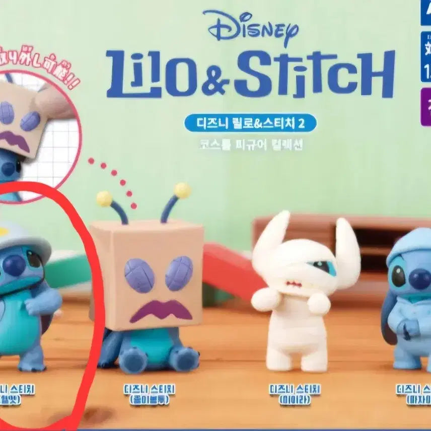 [BUNJANG] Disney Lilo &amp; Stitch Costume Figure Collection Gachapon Toy / 스티치가챠