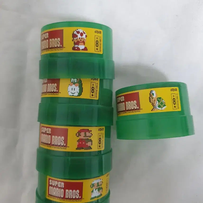 [BUNJANG] Dydo Super Mario 8-Bit Figure Capsule Set (5 Types) / dydo 슈퍼마리오 8비트 피규어 캡슐 5종