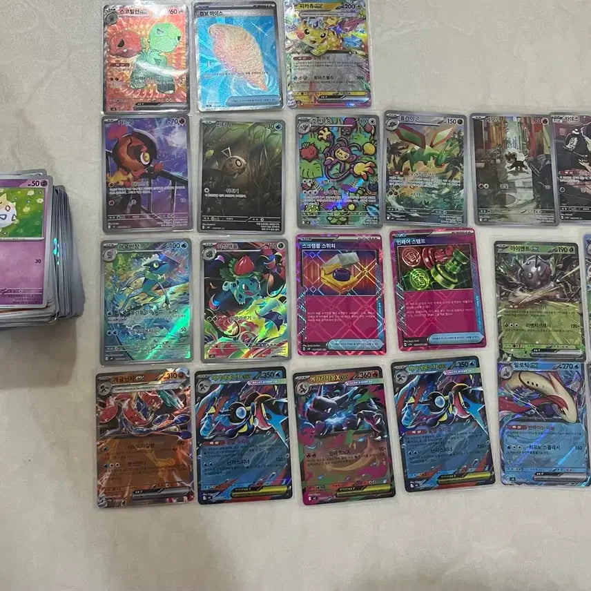 [BUNJANG] Pokemon Cards (SR, RR, AR, Common) - All Sleeved / 포켓몬카드 (sr,rr,ar,일반카드) 전부 슬리브 처리