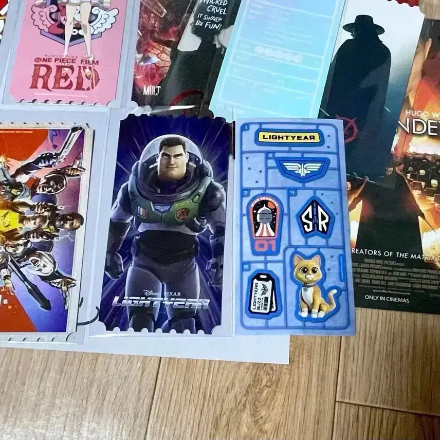 [BUNJANG] Buzz Lightyear Original Ticket, Film Mark, Art Card, Poster Set / 버즈 라이트이어 오리지널티켓 오티 토이스토리 포스터 필름마크아트카드