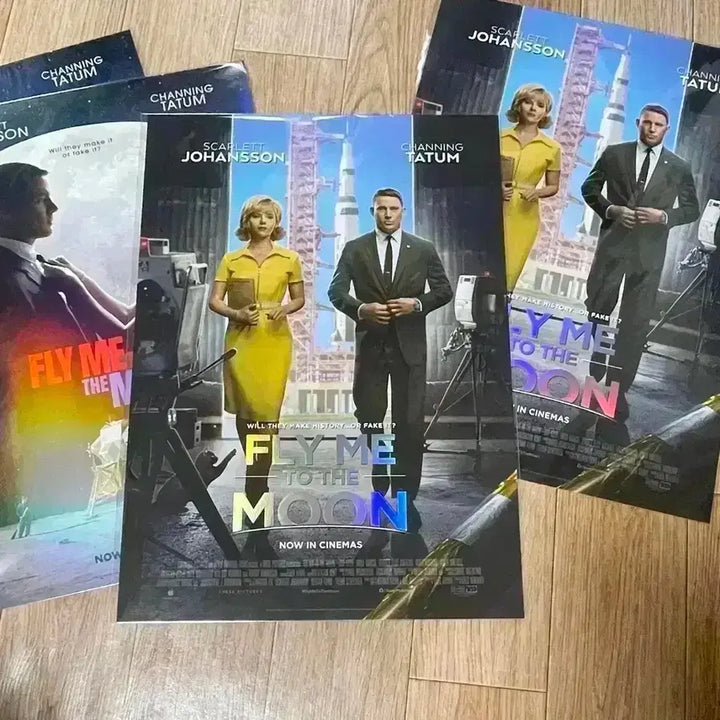 [BUNJANG] Fly Me to the Moon A3 Poster Scarlett Johansson / 플라이미투더문 A3 포스터 메가박스 롯데시네마 스칼렛 요한슨 영화