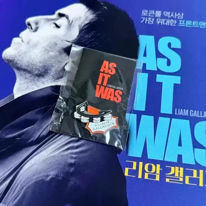 [BUNJANG] Liam Gallagher As It Was A3 Poster &amp; Badge Set / 영화 리암갤러거 A3 포스터 뱃지 오아시스 Oasis 애즈잇워즈