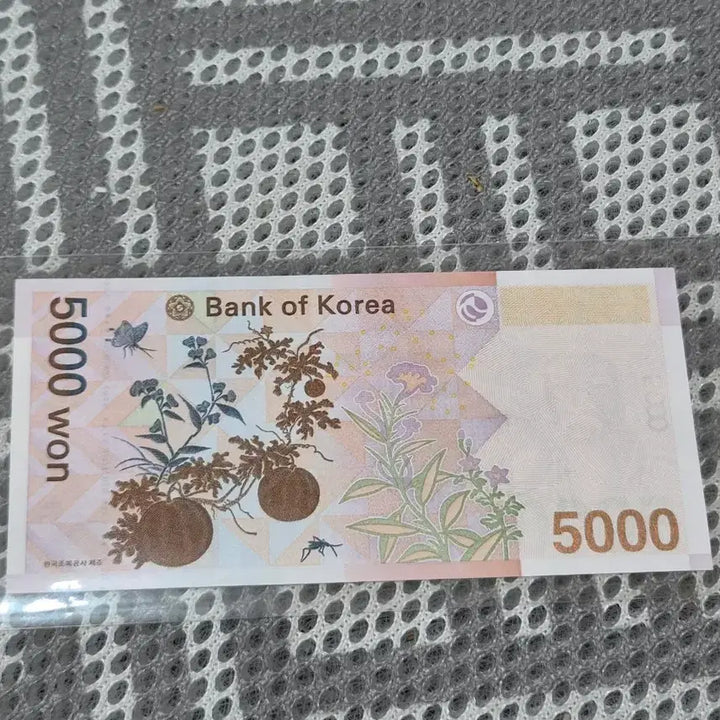 [BUNJANG] Unused 5000 Won Bill Repeat Note / *미사용 오천원권 리피트 노트