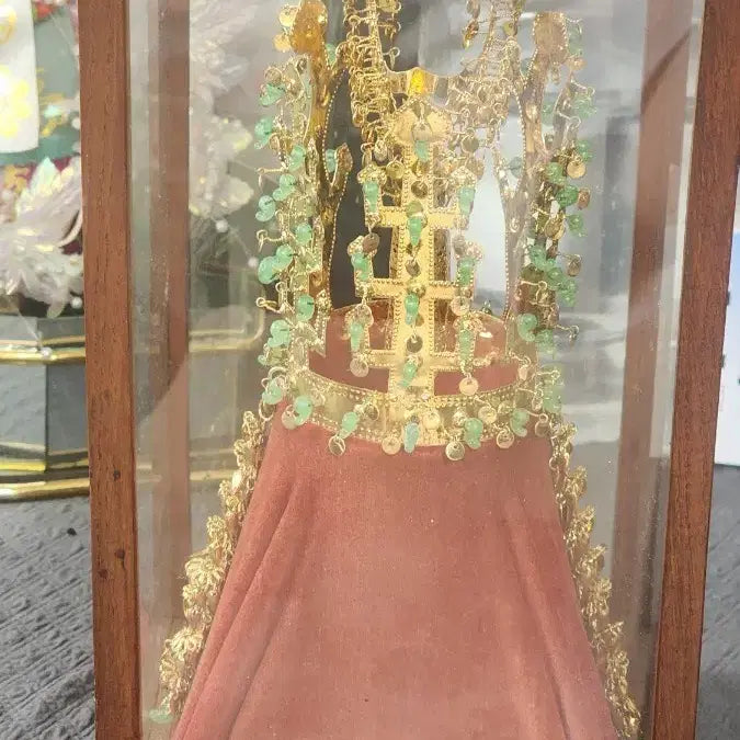 [BUNJANG] Antique Silla Gold Crown Replica 24K Gold Plated Ornament / 앤틱 신라금관24K 금도금 장식품