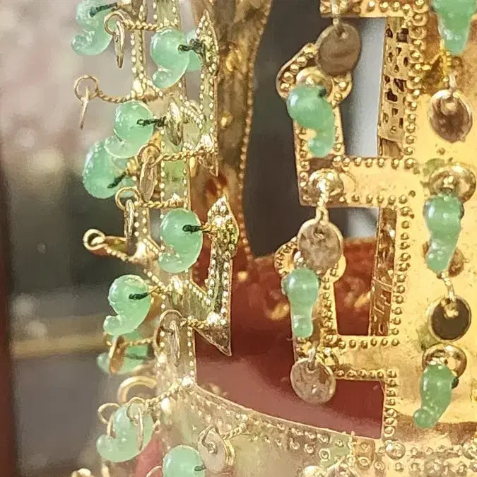 [BUNJANG] Antique Silla Gold Crown Replica 24K Gold Plated Ornament / 앤틱 신라금관24K 금도금 장식품