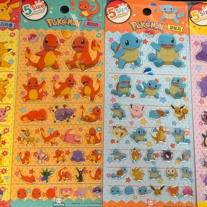 [BUNJANG] Pokemon Sticker Set (4 Types) / 포켓몬 스티커 4종