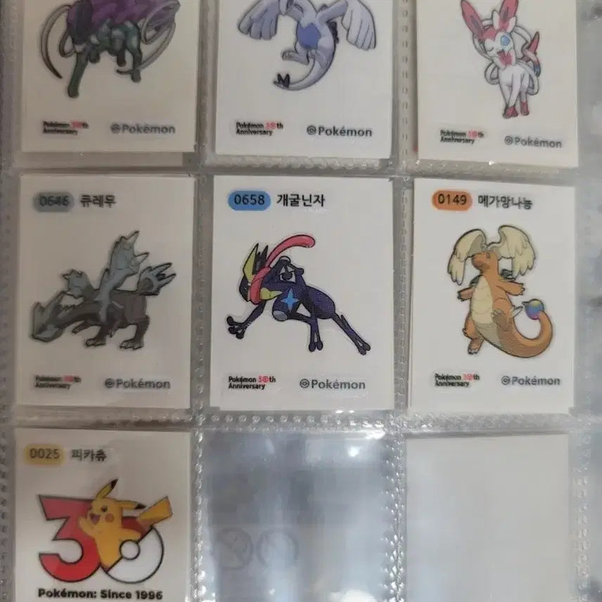 [BUNJANG] Pokemon 30th Anniversary Sticker Collection / 포켓몬 30주년 띠부씰 교환