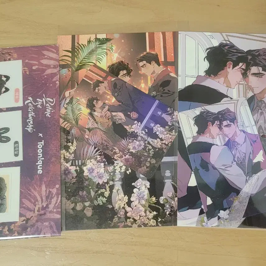 [BUNJANG] Toonique Define the Relationship POB Postcard &amp; Ttibu Set / 투니크 디티알 디파인 더 릴레이션십  특전엽서 ,띠부