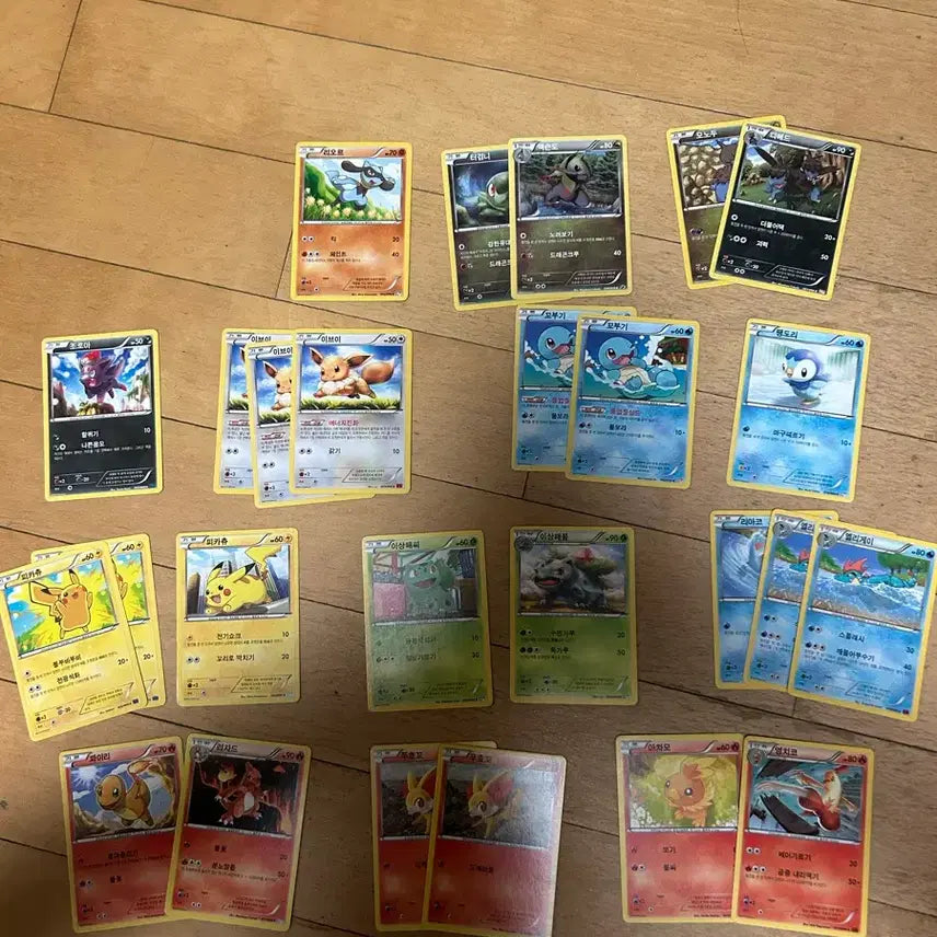 [BUNJANG] Pokemon Cards Starter &amp; Popular Pokemon Bundle Set / 포켓몬카드 스타팅포켓몬/인기포켓몬 일괄