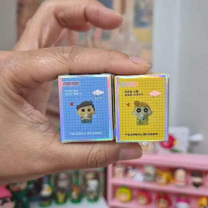 [BUNJANG] Crayon Shin-chan Ang Ang &amp; Cheolsu Baby Rice Grain Figurines Set / 짱아 철수 베이비 쌀알피규어