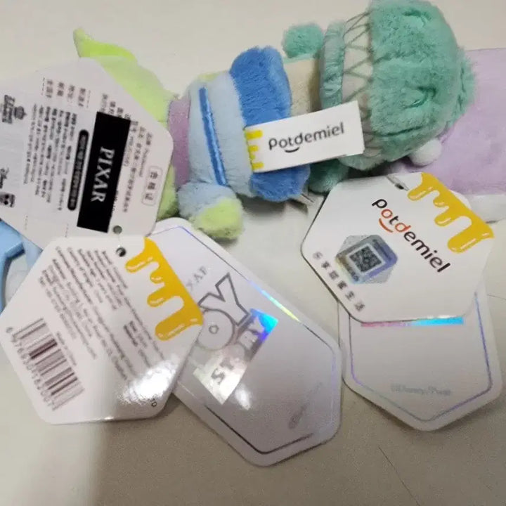 [BUNJANG] Disney Pixar Toy Story Alien &amp; Rex Plush Keychains (Set of 2) / (새상품 정품)토이스토리 알린 렉스 인형 키링 2개일괄