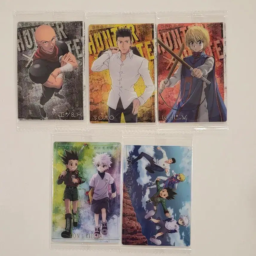 [BUNJANG] Hunter x Hunter Chrollo Lucilfer Wafer Card Bundle Set / (5종 일괄) 헌터헌터 이타자가 이타쟈가 웨하스 카드