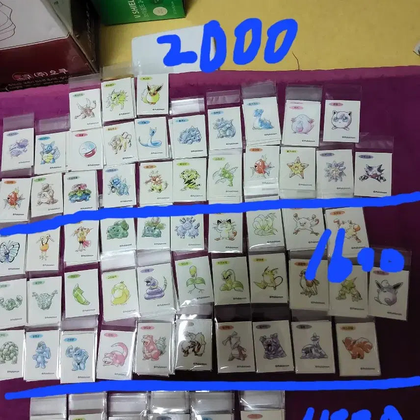 [BUNJANG] Pokemon 30th Anniversary Stickers / 포켓몬 띠부씰 신상 30주년 판매