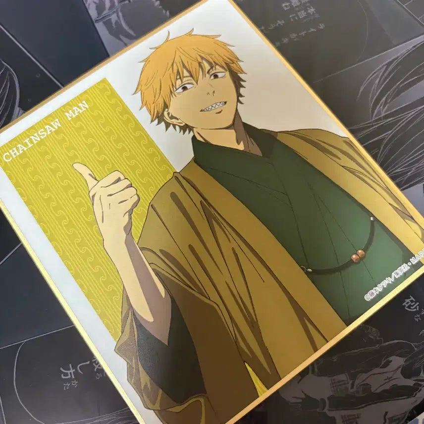 [BUNJANG] Chainsaw Man Denji New Year Kimono Shikishi Set (2 Versions) / (세트)체인소맨 덴지 신년 기모노 색지 두 버젼 애니메이트