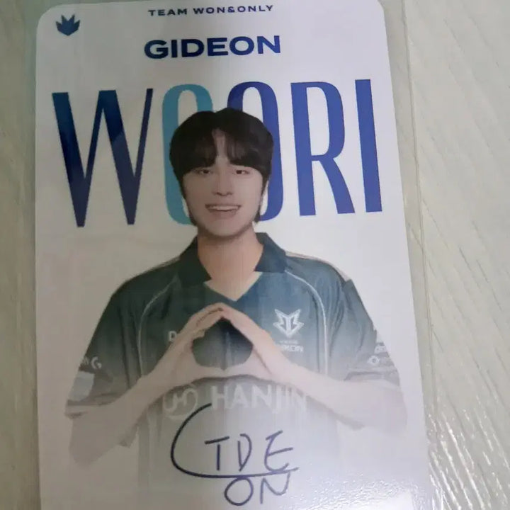 [BUNJANG] Woori Bank LCK Han Jin Gideon Photocard / 우리은행 LCK 랜덤팩 한진 기드온 포토카드