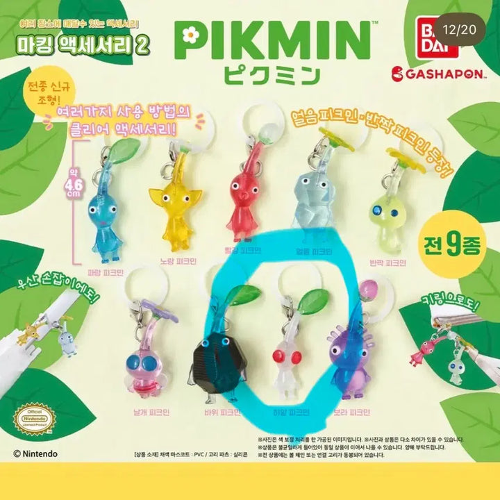 [BUNJANG] Pikmin Mezurushi Mascot 2nd Edition White / 피크민 메지루시 2탄 하양