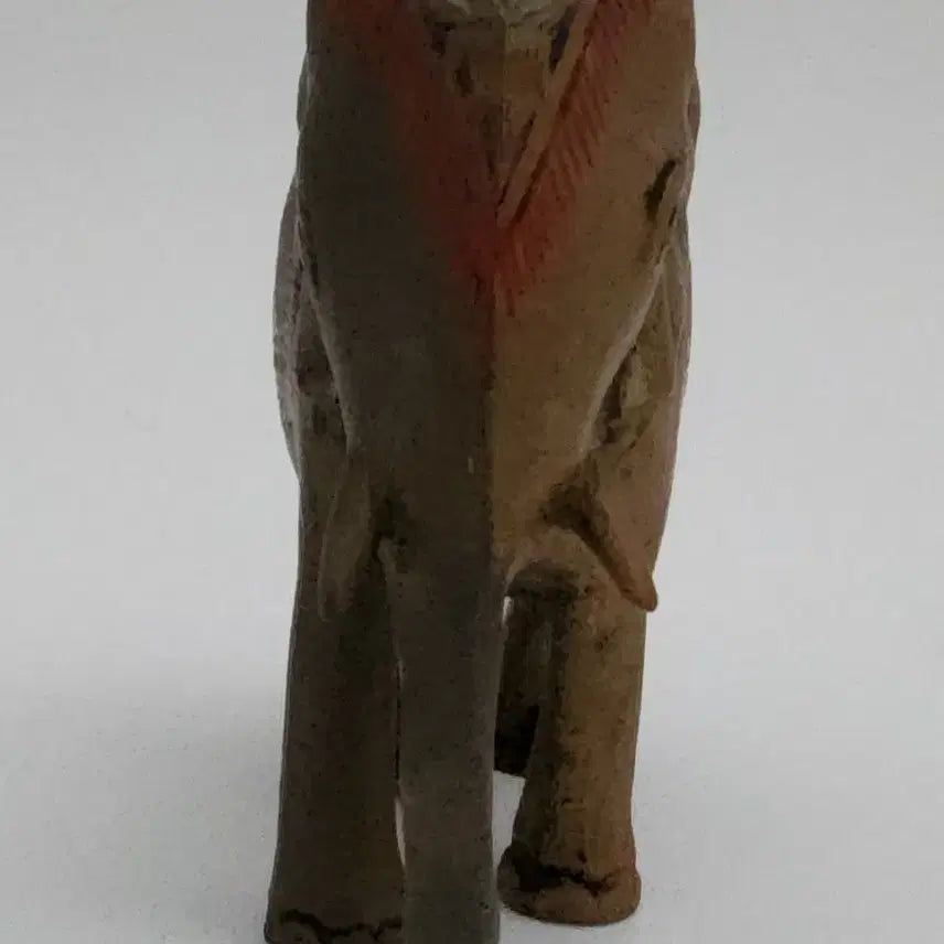 [BUNJANG] Vintage Enamel Painted Brass Elephant Figurine / 인도 빈티지 에나멜 채색 황동 피규어 코끼리 /장식품