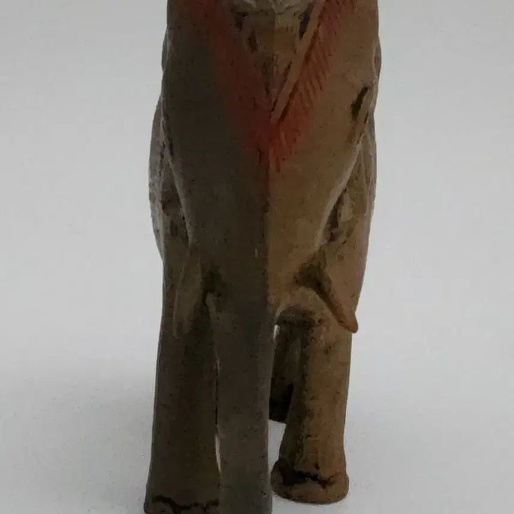 [BUNJANG] Vintage Enamel Painted Brass Elephant Figurine / 인도 빈티지 에나멜 채색 황동 피규어 코끼리 /장식품