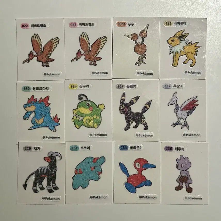 [BUNJANG] Pokemon Stickers / 포켓몬 띠부씰