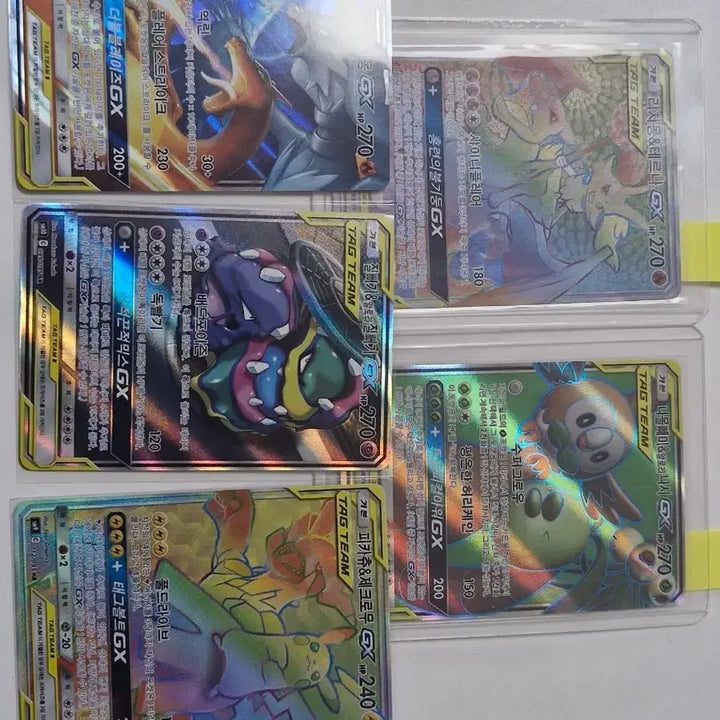 [BUNJANG] Pokemon Tag Team 5 Card Bundle Set / 포켓몬 카드 태그팀 5장 일괄판매