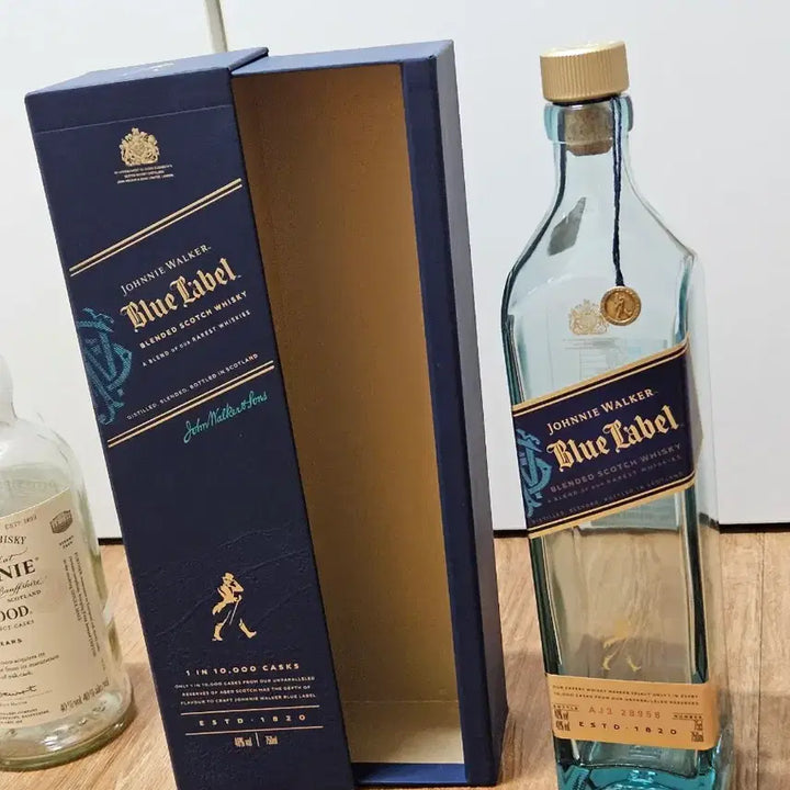 [BUNJANG] Johnnie Walker Blue Label 1L &amp; Balvenie 12 Year Old DoubleWood 700ml Set / 조니워커 블루 1L + 발베니 12년