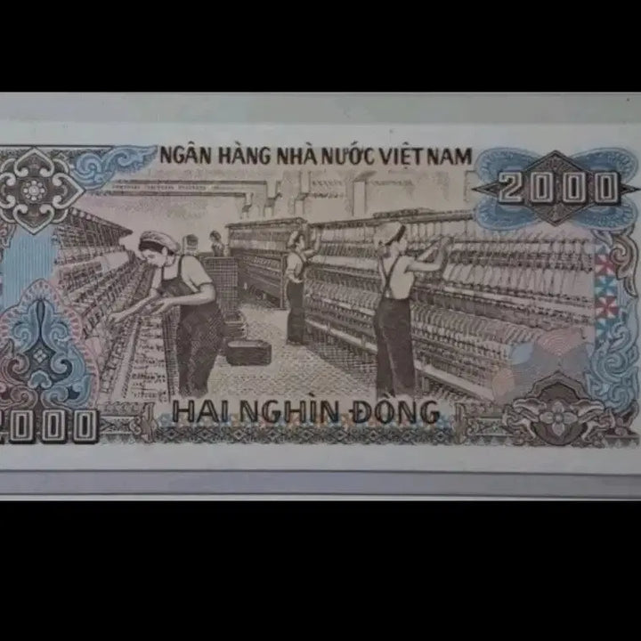 [BUNJANG] Vietnam 2000 Dong Banknote 4 Solid 4444444 Serial Number / 베트남 2000동 지폐 4솔리드 4444444