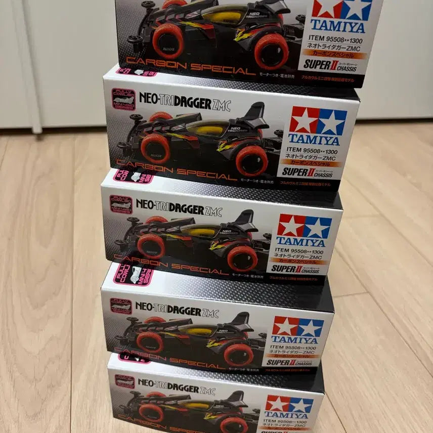 [BUNJANG] Tamiya Neo Traida GZ ZMC Carbon Special Sealed Bundle Set (5 Units) / 타미야 네오 트라이다가 zmc 카본 스페셜 미개봉 5개 일괄 미니카