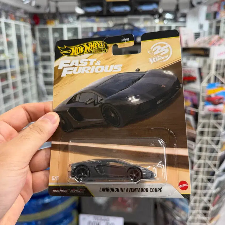 [BUNJANG] Hot Wheels Premium Fast &amp; Furious Lamborghini Aventador Matte Black 1:64 Scale / 1:64 핫휠 프리미엄 분노의질주 람보르기니 아벤타도르 무광블랙