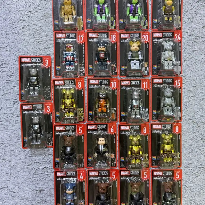 [BUNJANG] Marvel Happy Kuji Be@rbrick Figure / 베어브릭 해피쿠지 마블