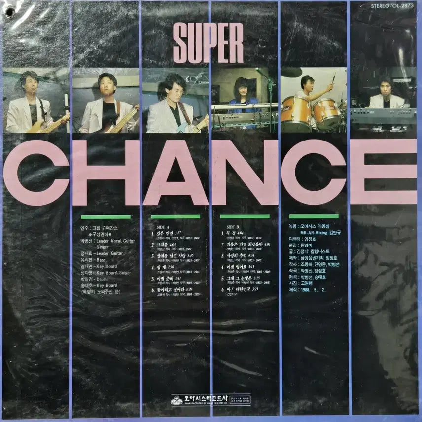 [BUNJANG] Super Chance (Deep Connection. Incurable) LP Vinyl - Sealed / 1-147. LP음반 .슈퍼찬스(깊은인연.무정) 미개봉음반