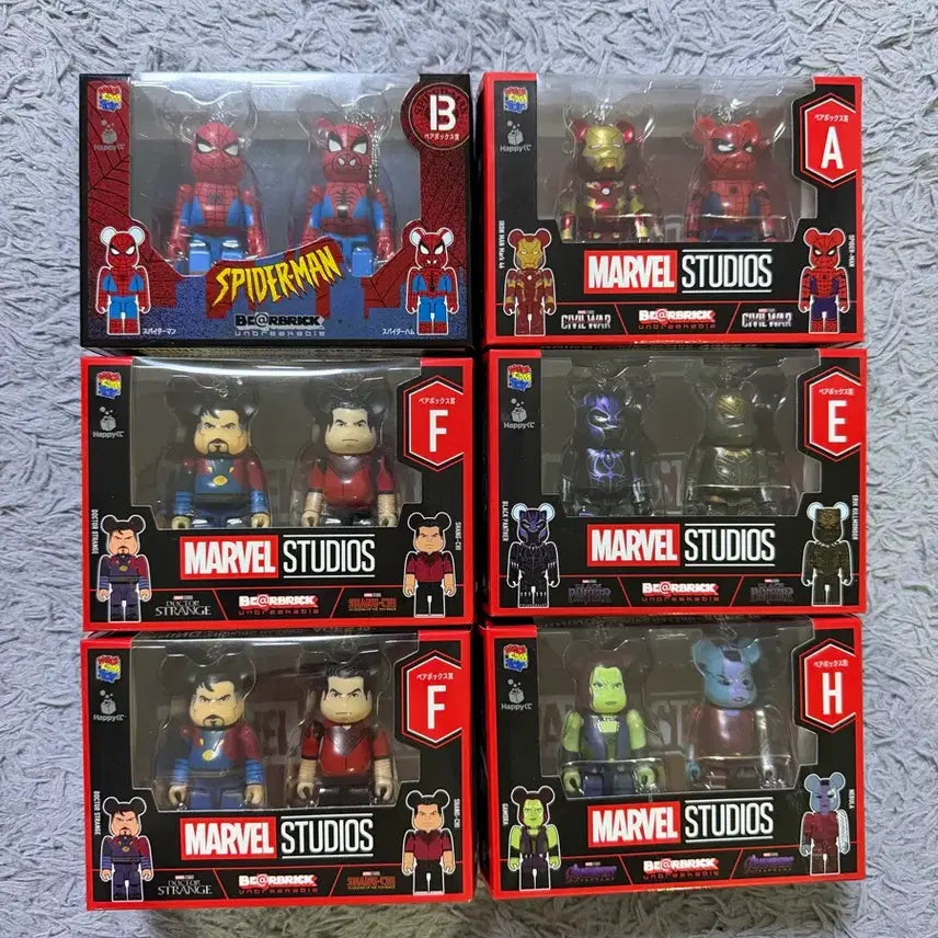 [BUNJANG] Bearbrick Happy Kuji Marvel &amp; Spider-Man Top Prize / 베어브릭 해피쿠지 마블 및 스파이더맨 상위상