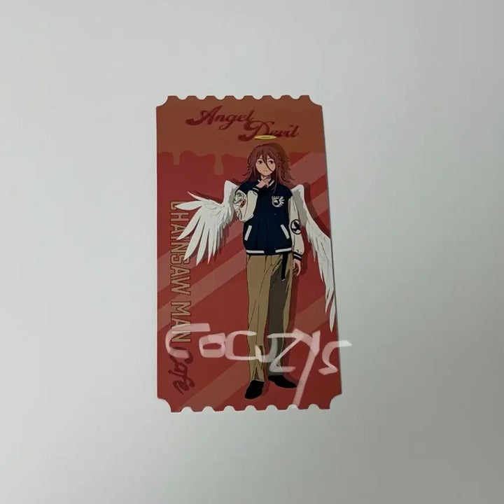 [BUNJANG] Chainsaw Man Collaboration Cafe Special Original Ticket Angel / 체인소맨 콜라보 카페 특전 오리지널 티켓 천사 천사의악마