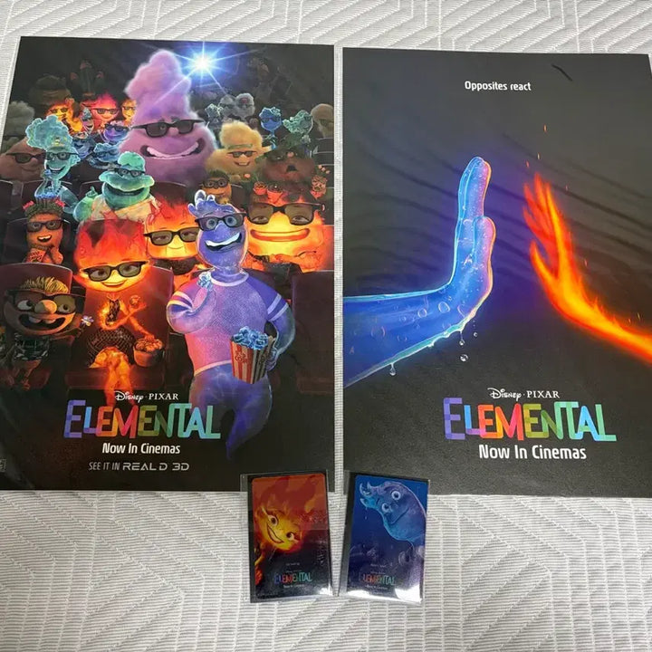 [BUNJANG] Elemental Movie Poster &amp; Photocard Set / 엘리멘탈 영화 포스터 포토카드