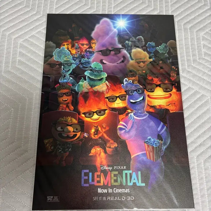 [BUNJANG] Elemental Movie Poster &amp; Photocard Set / 엘리멘탈 영화 포스터 포토카드