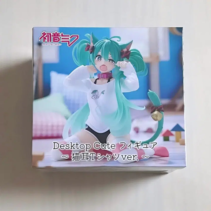 [BUNJANG] Hatsune Miku Nekomimi T-shirt Ver. Desktop Figure (Sealed) / [미개봉] 하츠네 미쿠 네코미미 티셔츠 Ver. 데스크탑 피규어