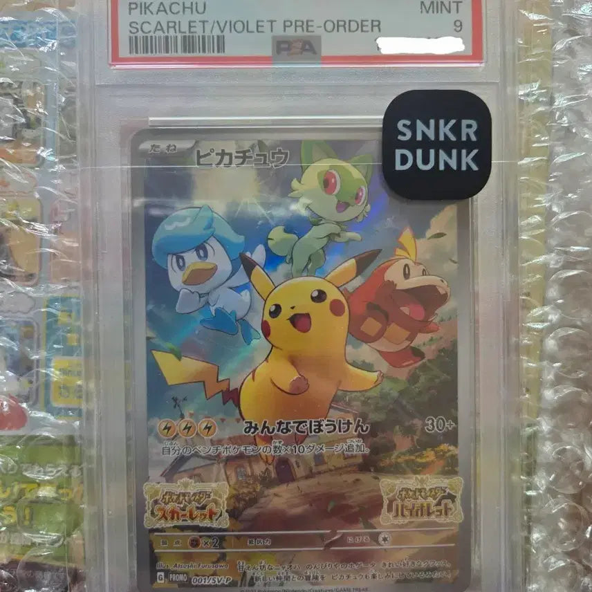 [BUNJANG] Scarlet &amp; Violet Pikachu Promo PSA 9 Graded Card / (등카) 스칼렛 바이올렛 피카츄 프로모 psa9 판매합니다.