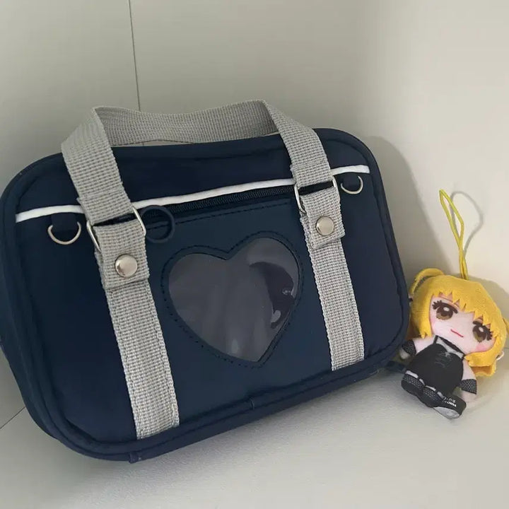 [BUNJANG] Ita Bag Pouch - Navy / 이타백 스쿨백 파우치 미사 키링 (네이비 여고생 jk 갸루 가방)