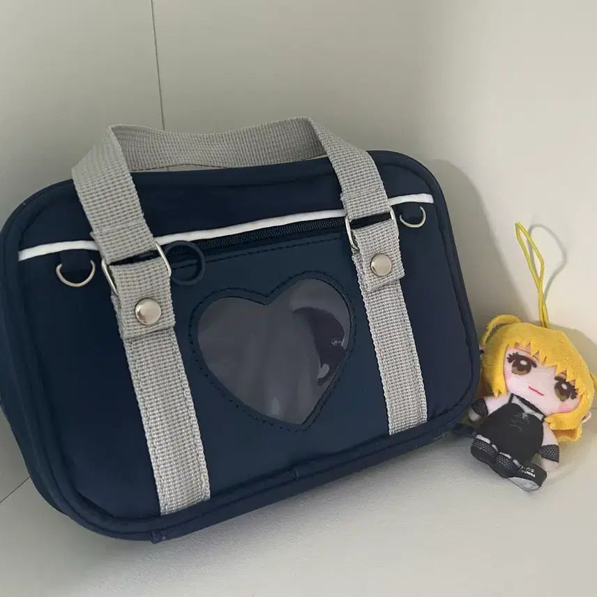 [BUNJANG] Ita Bag Pouch - Navy / 이타백 스쿨백 파우치 미사 키링 (네이비 여고생 jk 갸루 가방)