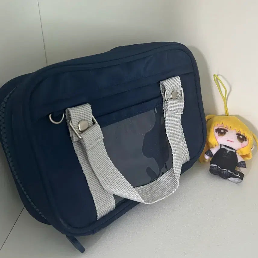[BUNJANG] Ita Bag Pouch - Navy / 이타백 스쿨백 파우치 미사 키링 (네이비 여고생 jk 갸루 가방)