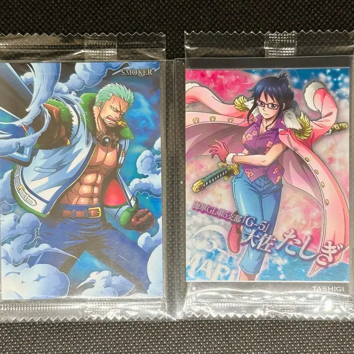 [BUNJANG] One Piece Wafer Card Smoker &amp; Tashigi 2-Type Sealed Bundle Set / 원피스 웨하스 카드 스모커 타시기 2종 미개봉 일괄